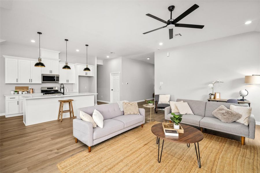 Furnished interior view inside a new home in , Houston (Image 18).