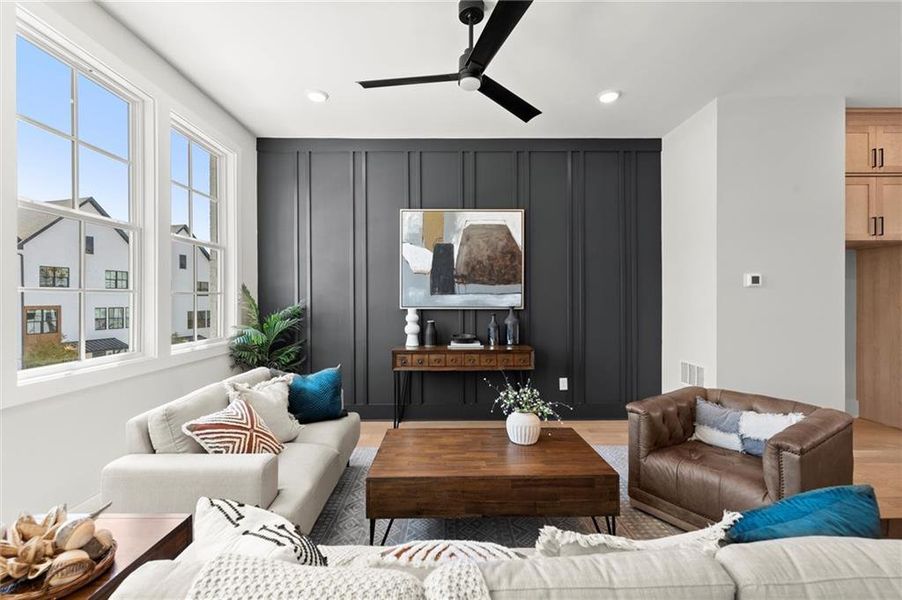 Furnished interior view inside a new home in The Gathering – Alpharetta, Alpharetta (Image 13).