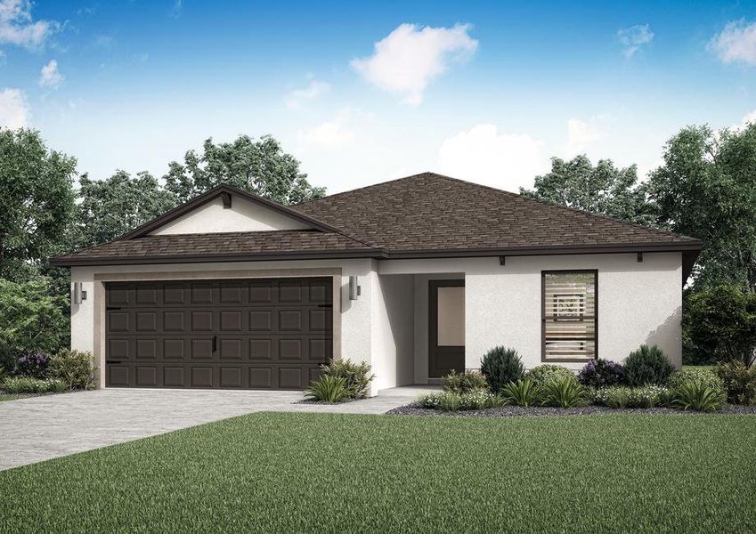 The Amelia by LGI Homes is a beautiful home with front yard landscaping The Amelia by LGI Homes is a beautiful home with front yard landscaping