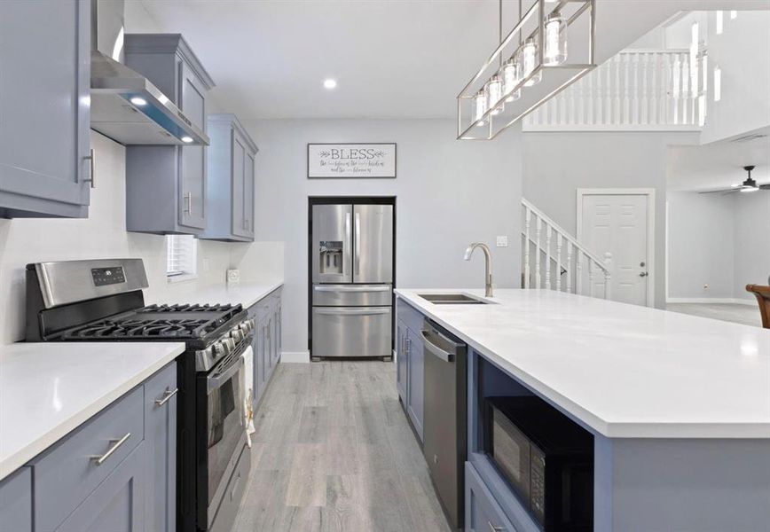 Furnished interior view inside a new home in , Pecan Gap (Image 5). Furnished interior view inside a new home in , Pecan Gap (Image 5).