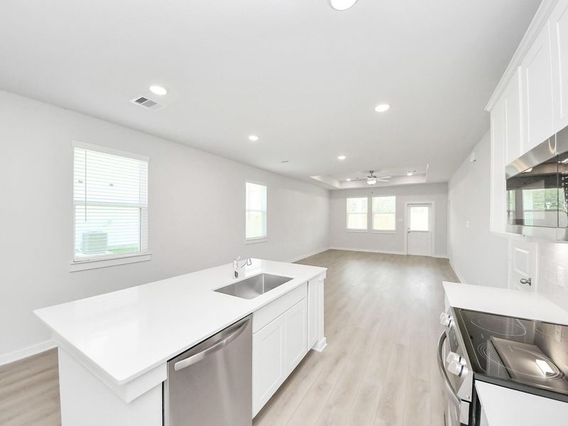 Furnished interior view inside a new home in Liberty Estates, Cleveland (Image 13). Furnished interior view inside a new home in Liberty Estates, Cleveland (Image 13).