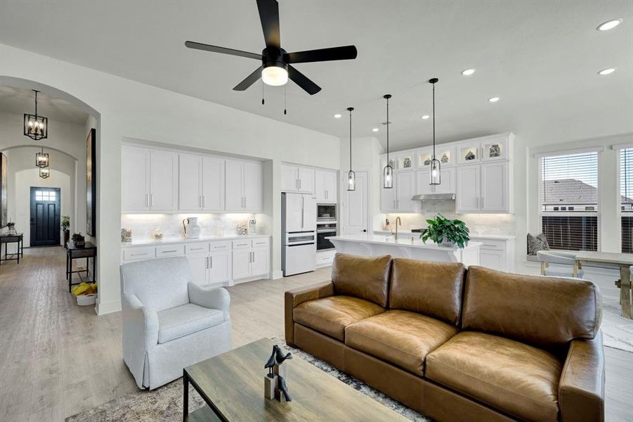Furnished interior view inside a new home in , Midlothian (Image 6).