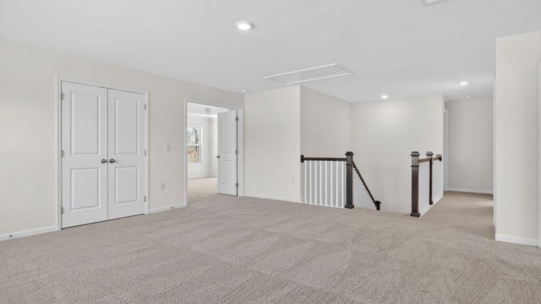 Spacious, unfurnished interior of a new home in The Grove at Winston Pointe, Clayton (Image 12). Spacious, unfurnished interior of a new home in The Grove at Winston Pointe, Clayton (Image 12).