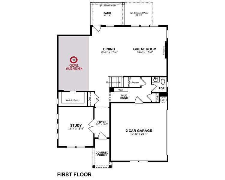 2D floor plan layout for the Canton II by Beazer Homes in Acacia, Cumming, GA (Image 2). 2D floor plan layout for the Canton II by Beazer Homes in Acacia, Cumming, GA (Image 2).