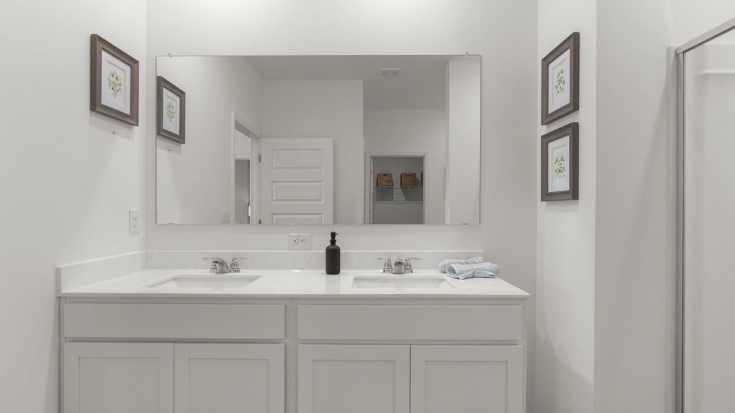 Representative furnished interior of a home built from the Cali by D.R. Horton in Champion's Run, Lithonia (Image 13).