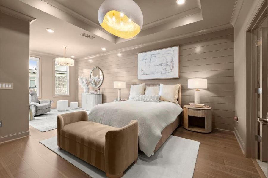 Furnished interior view inside a new home in , Alpharetta (Image 47).