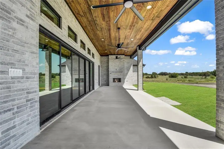 Exterior details and patio area of a home in , Aledo (Image 3).