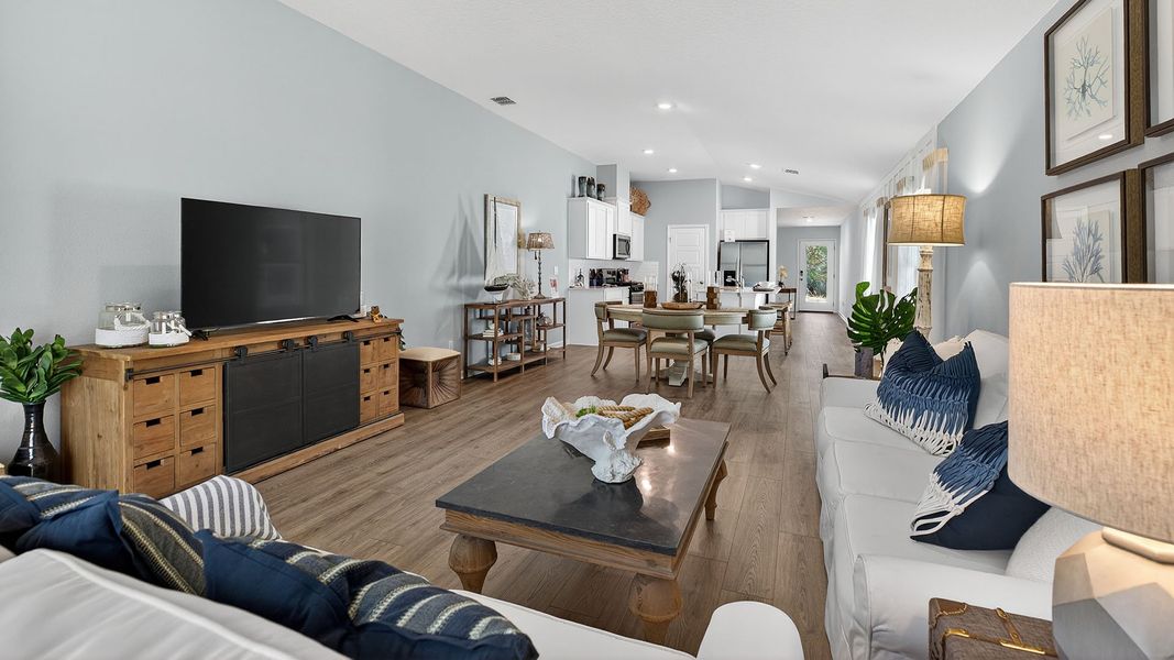 Representative furnished interior of a home built from the Berkeley II by D.R. Horton in Copes Landing, Jacksonville (Image 15).
