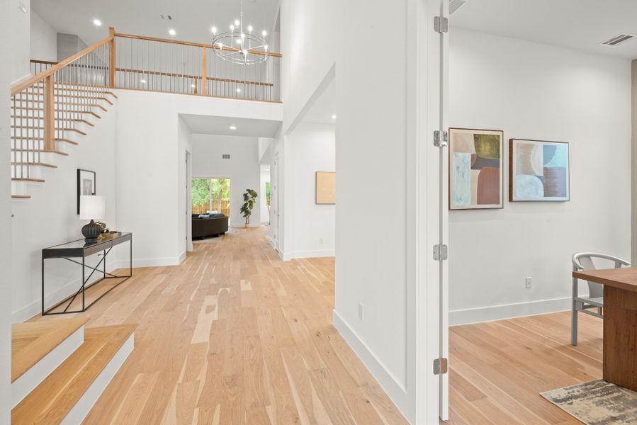 Furnished interior view inside a new home in , Dallas (Image 8).