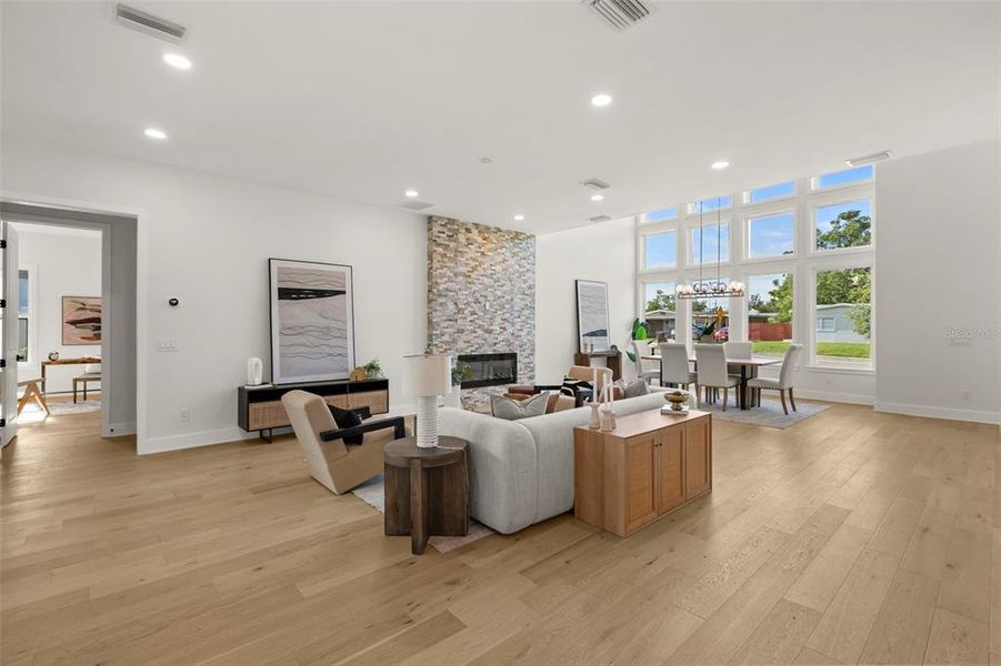 Furnished interior view inside a new home in , Orlando (Image 8).