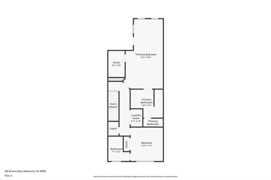 2D floor plan layout of this home in , Alpharetta, GA (Image 8).