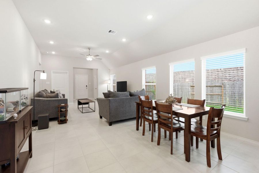 This open design is great for an entertaining area.