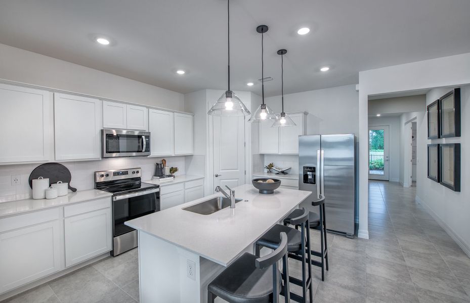 Furnished interior view inside a new home in The Strand at Cedar Grove, North Port (Image 18).