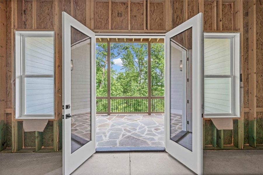 Exterior details and patio area of a home in , Dawsonville (Image 32).
