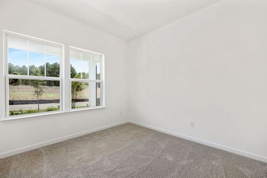Representative unfurnished interior of a home built from the Shaw by True Homes in Whispering Hills, Locust (Image 17).