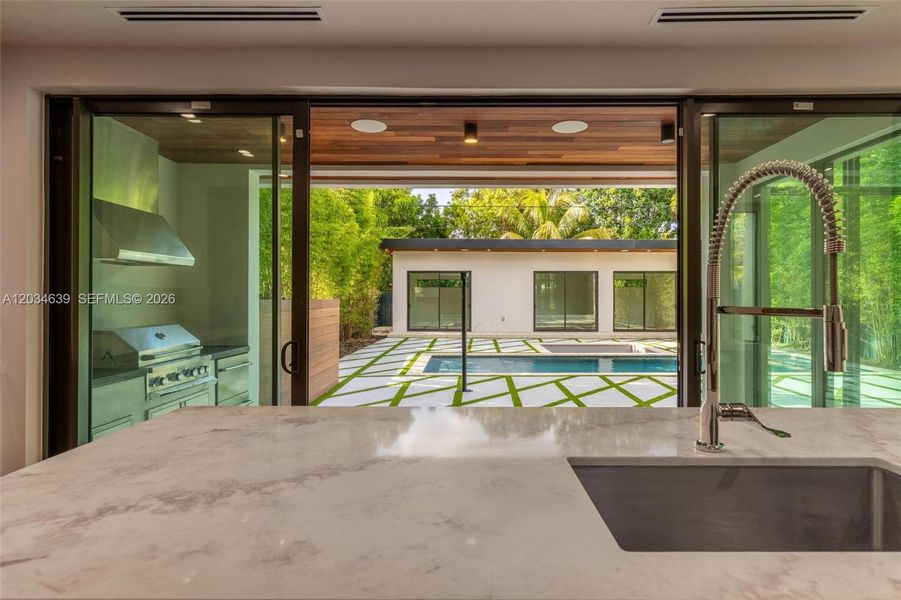Exterior details and patio area of a home in , Miami (Image 36). Exterior details and patio area of a home in , Miami (Image 36).