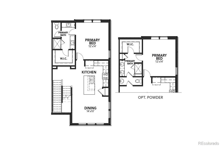 2D floor plan layout of this home in Windler Townhomes, Aurora, CO (Image 2). 2D floor plan layout of this home in Windler Townhomes, Aurora, CO (Image 2).
