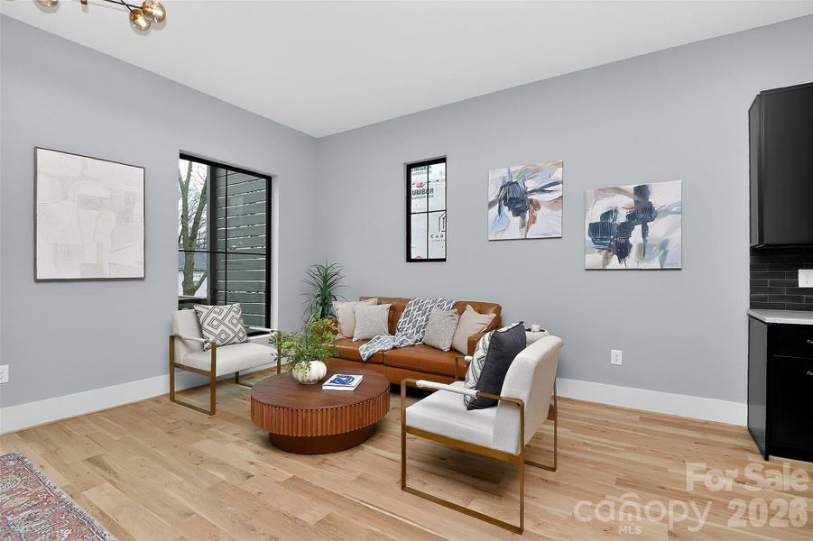Furnished interior view inside a new home in , Charlotte (Image 35).