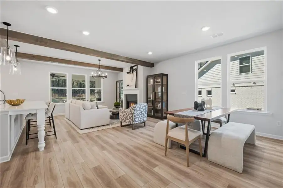 Furnished interior view inside a new home in Everson Pointe, Snellville (Image 30).