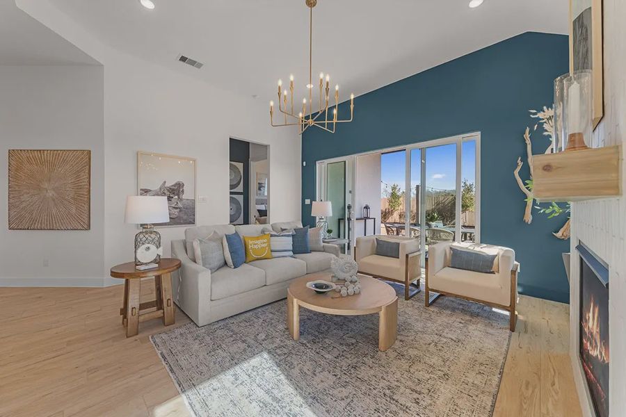 Furnished interior view inside a new home in Blue Heron, Mont Belvieu (Image 15).