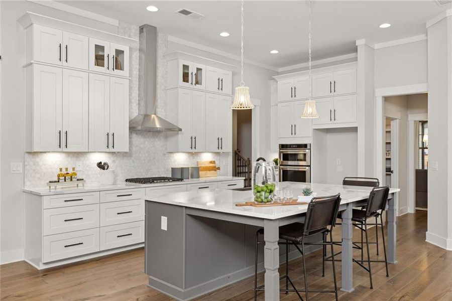 Furnished interior view inside a new home in Soleil Belmont Park, Canton (Image 9).