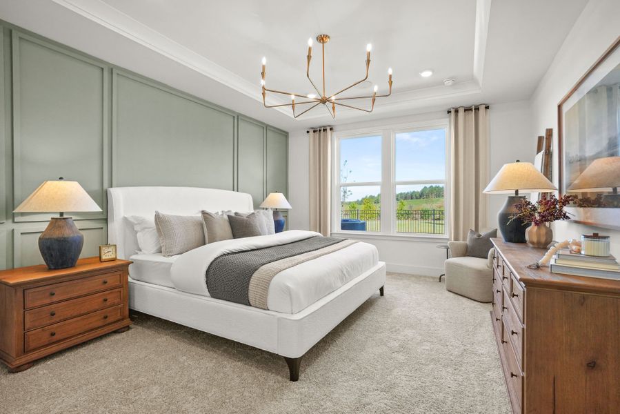 Representative furnished interior of a home built from the Palmary by Del Webb in Del Webb Carolina Ridge, Midland (Image 41).