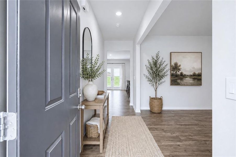 Furnished interior view inside a new home in Oakwood, Dallas (Image 10).