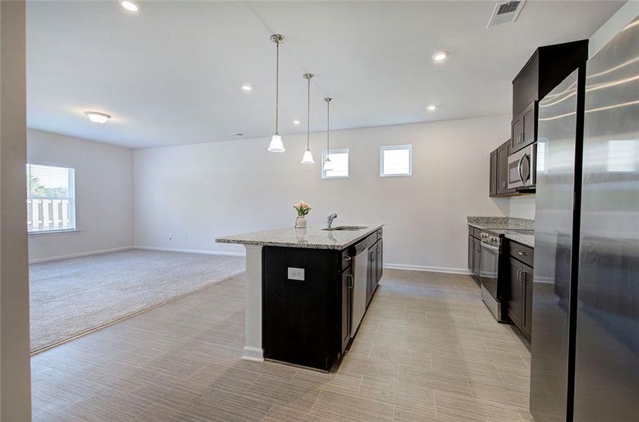Furnished interior view inside a new home in , Cartersville (Image 6).