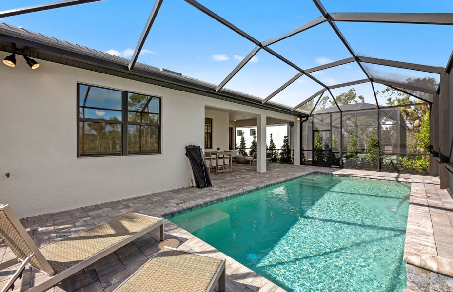 Optional screened-in pool