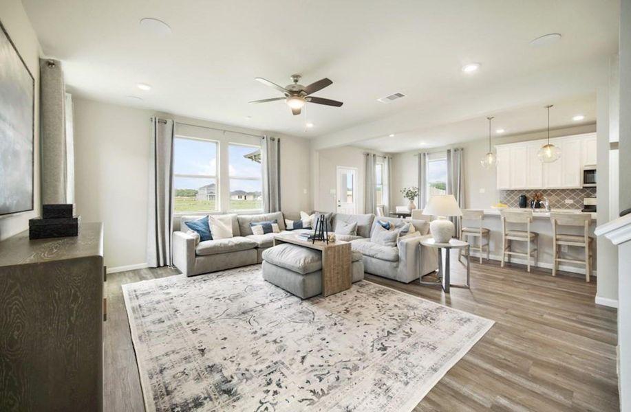 Furnished interior view inside a new home in Laurel Landing: Founders Collection, Alvin (Image 4).