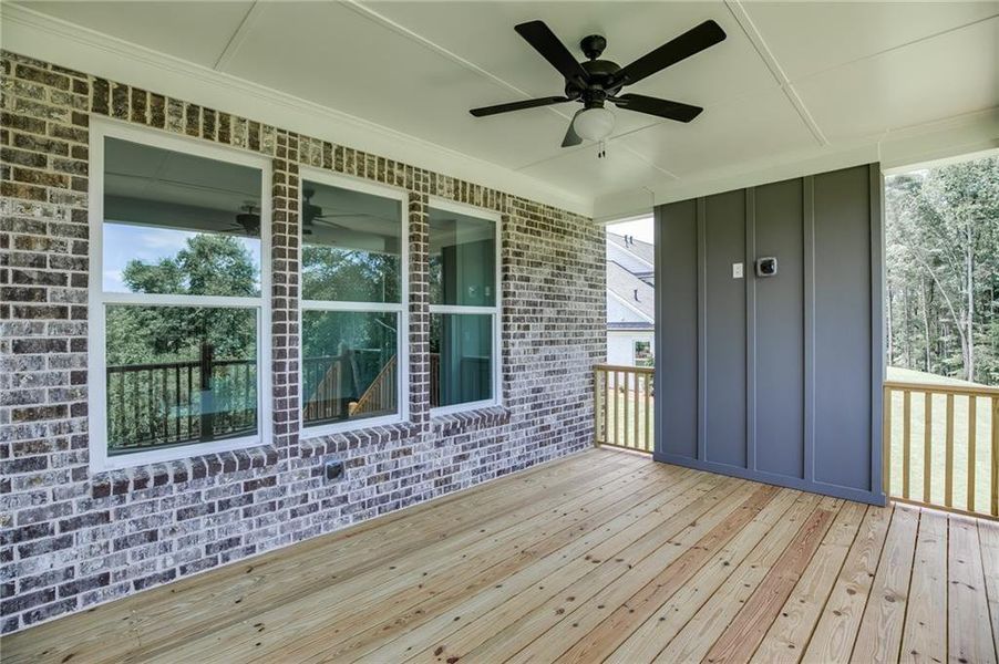 Exterior details and patio area of a home in , Buford (Image 33).