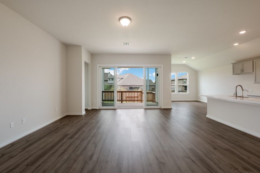 Representative unfurnished interior of a home built from the Cameron by Scott Felder Homes in Prominence, San Antonio (Image 18). Representative unfurnished interior of a home built from the Cameron by Scott Felder Homes in Prominence, San Antonio (Image 18).
