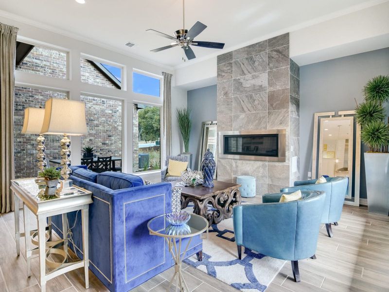 Furnished interior view inside a new home in Ranches at Creekside, Boerne (Image 4).