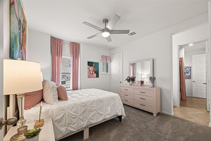 Furnished interior view inside a new home in Rates starting as low as, Iowa Colony (Image 26).
