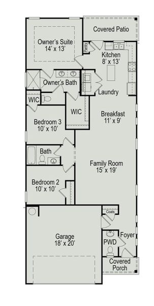 2D floor plan layout of this home in La Segarra, Brookshire, TX (Image 4). 2D floor plan layout of this home in La Segarra, Brookshire, TX (Image 4).