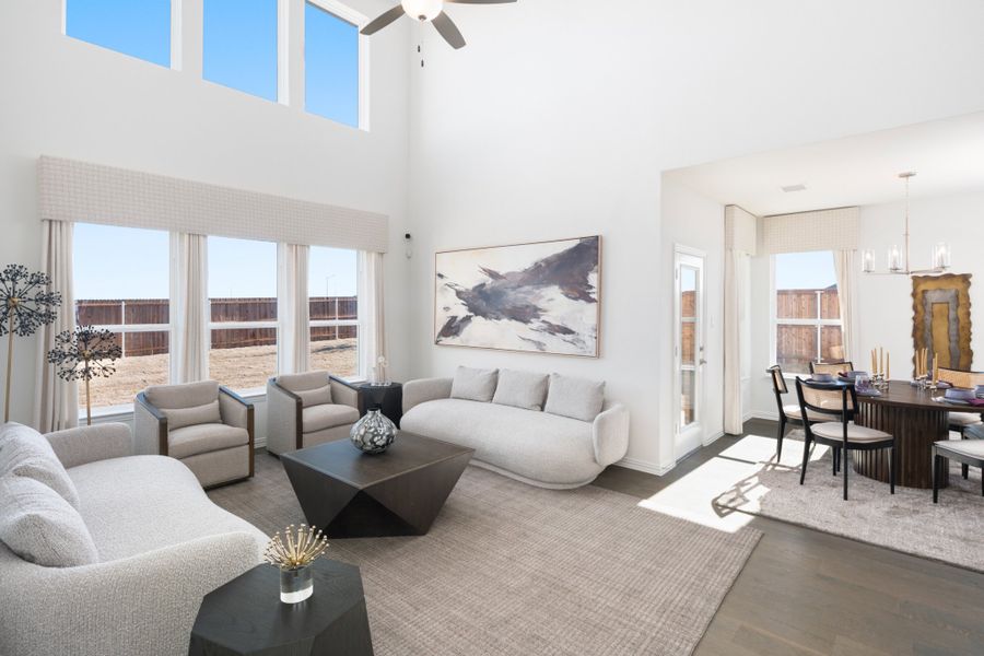 Representative furnished interior of a home built from the Salado by UnionMain Homes in Legacy Hills, Celina (Image 14).