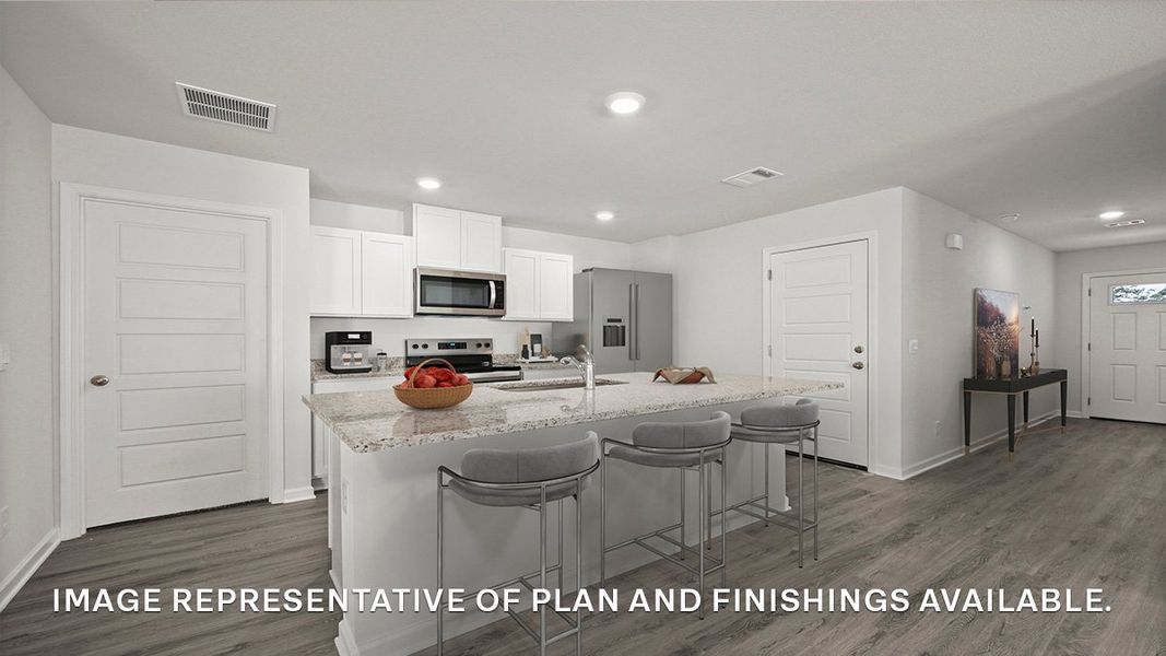 Representative furnished interior of a home built from the ASPEN by D.R. Horton in Morford, Jackson (Image 5).