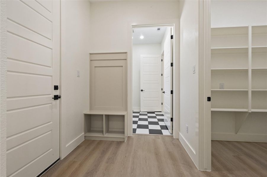 Mud room From garage door - acess to laundry room Mud room From garage door - acess to laundry room
