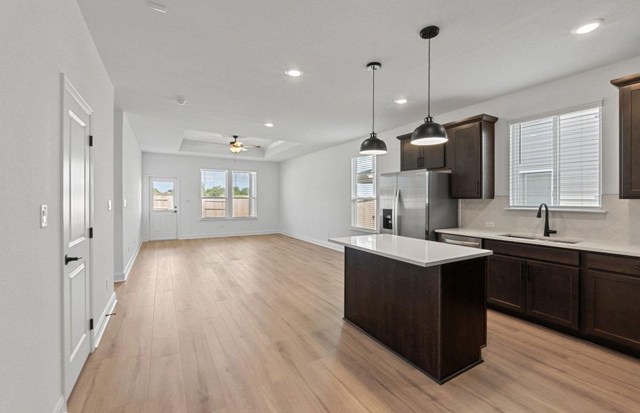 Furnished interior view inside a new home in Patterson Ranch, Georgetown (Image 4).