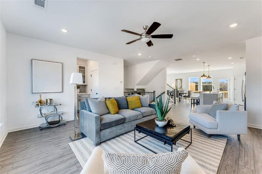 Furnished interior view inside a new home in Rosewood Farm, Lawrenceville (Image 13).