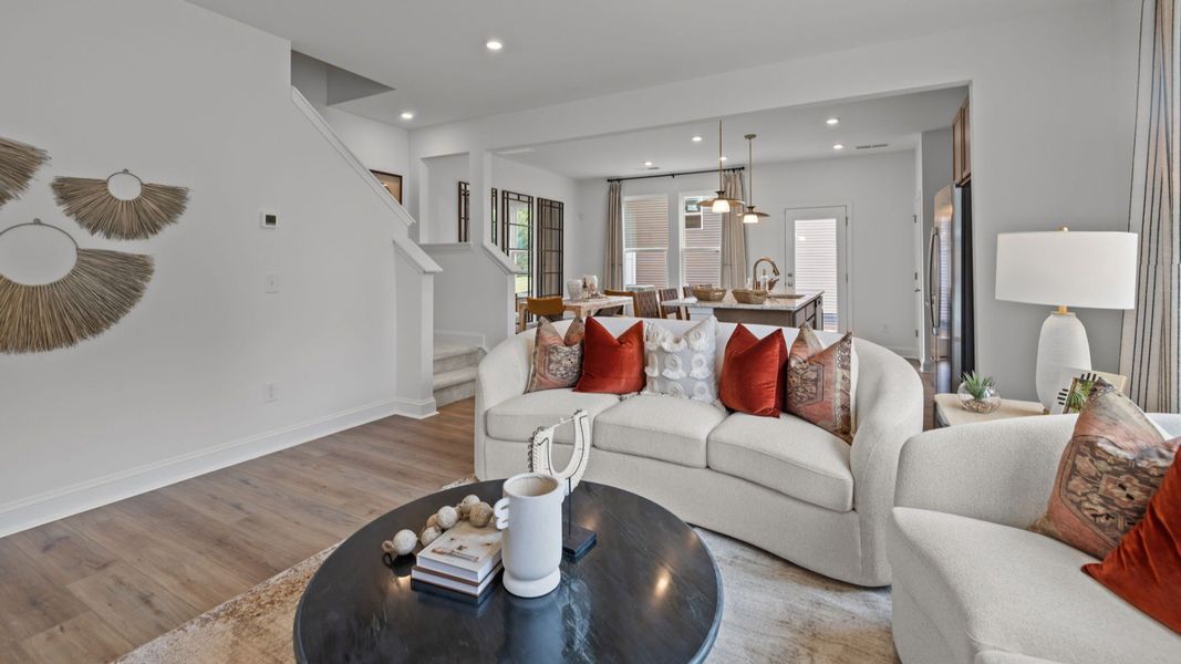 The Litchfield Plan by DBR Homes at Bell Glen in Charlotte, NC- Living Area