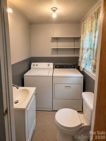 Half Bath and Laundry Room (Enhanced)