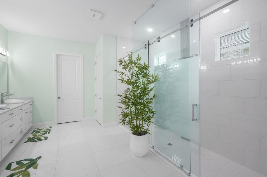 Furnished interior view inside a new home in , Port St. Lucie (Image 18).