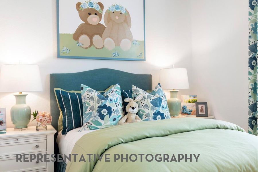 Furnished interior view inside a new home in Wolf Ranch, Georgetown (Image 30).