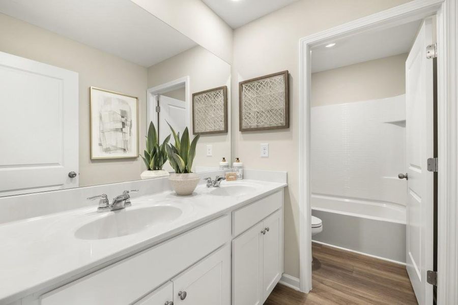 Furnished interior view inside a new home in Heritage Point, Hampton (Image 15). Furnished interior view inside a new home in Heritage Point, Hampton (Image 15).