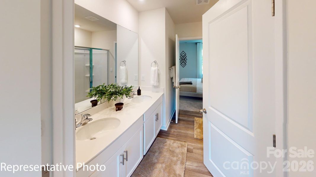 Furnished interior view inside a new home in Huffman Ridge, Hickory (Image 30).