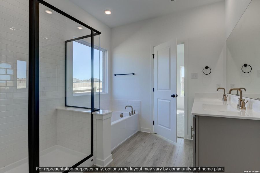 Furnished interior view inside a new home in The Wilder, Adkins (Image 6).