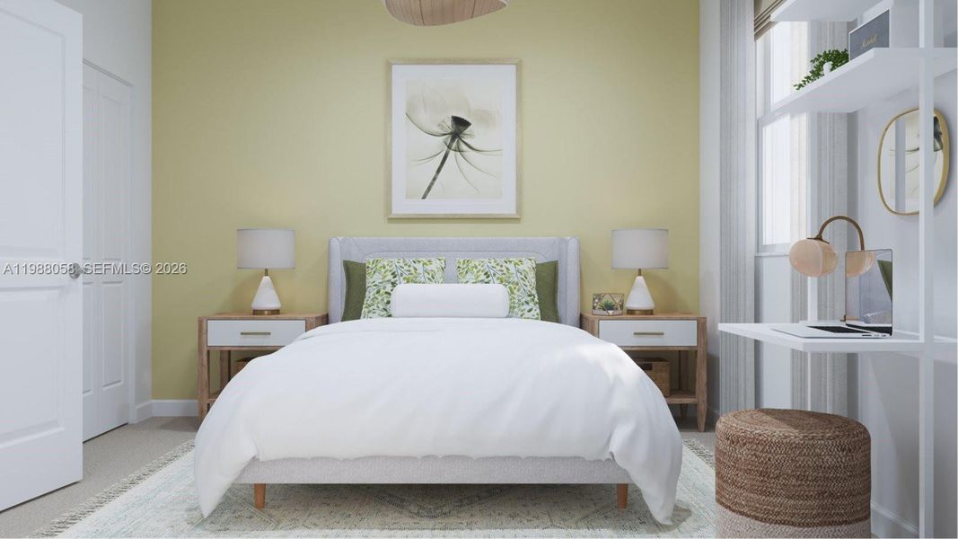 Furnished interior view inside a new home in Altamira, Homestead (Image 10).