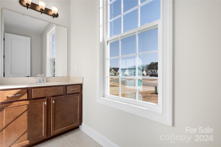 The shared Bathroom is an awesome addition to this plan - conveniently located between Bedrooms #1 and # 2.