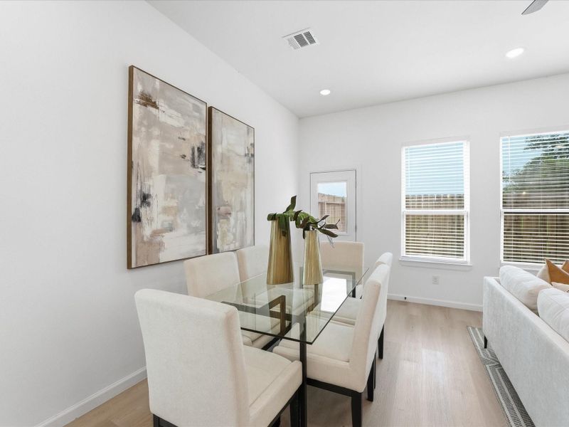 Furnished interior view inside a new home in , Houston (Image 8).